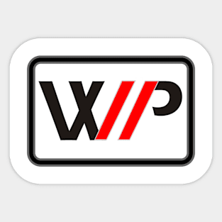 Letter WIIP Sticker